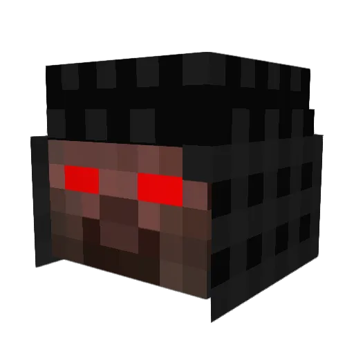 Nibbletboy Minecraft avatar head, 3D render