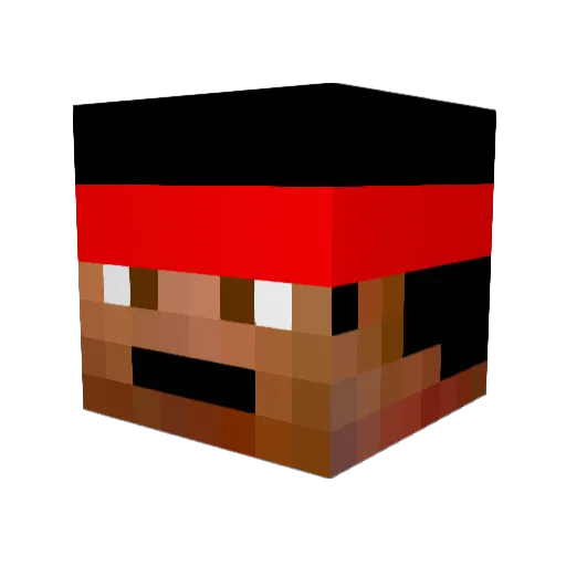 NibesKing Minecraft avatar head, 3D render