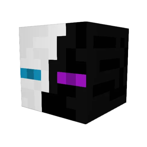 Nibick Minecraft avatar head, 3D render