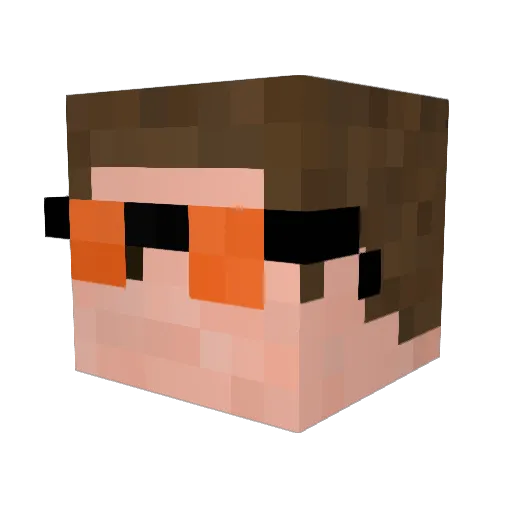Nibik420 Minecraft avatar head, 3D render