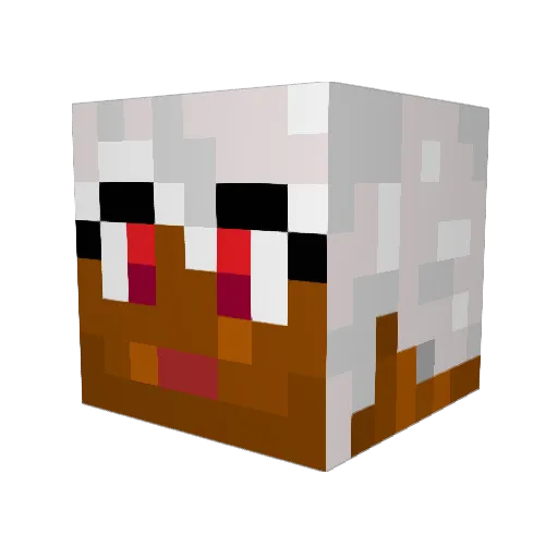 Niblet Minecraft avatar head, 3D render