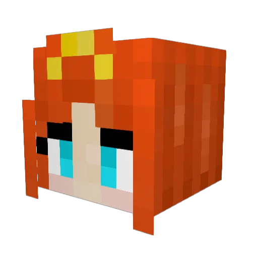 Nibolimbo Minecraft avatar head, 3D render