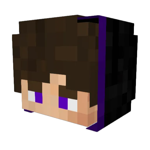 Nibras Minecraft avatar head, 3D render
