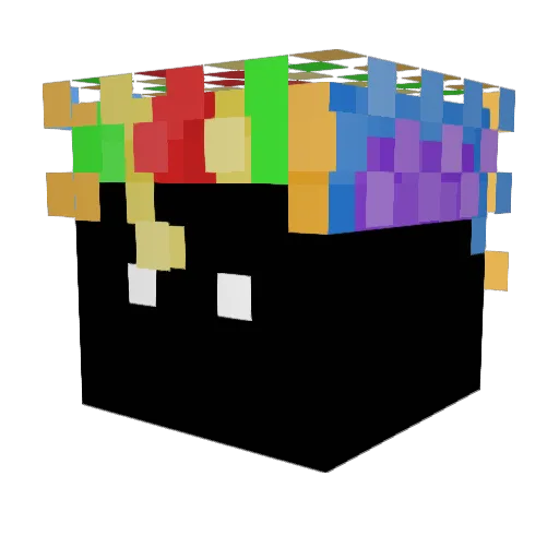 Nibroc_aicraG Minecraft avatar head, 3D render