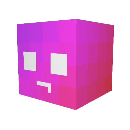 Nic0Maty Minecraft avatar head, 3D render