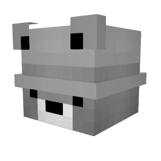 Nic3y Minecraft avatar head, 3D render