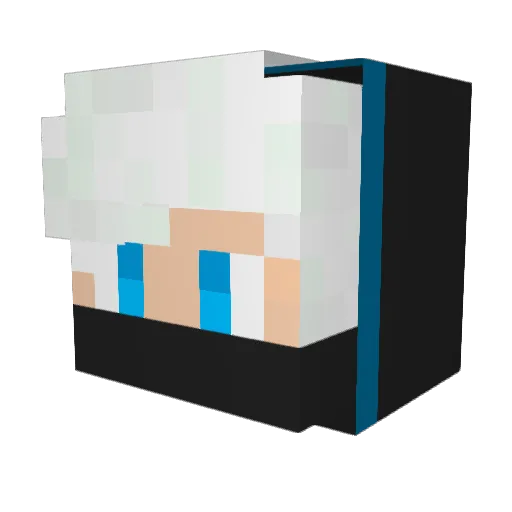 NicHRVN Minecraft avatar head, 3D render