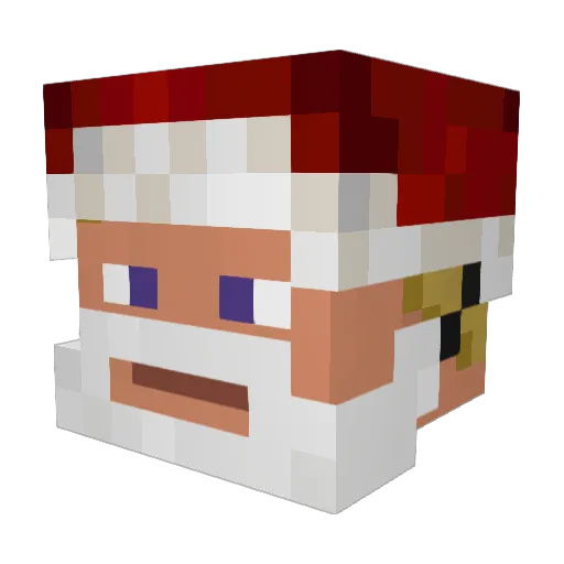 NicK21x Minecraft avatar head, 3D render