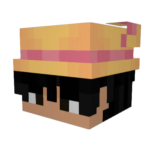 NicL14 Minecraft avatar head, 3D render
