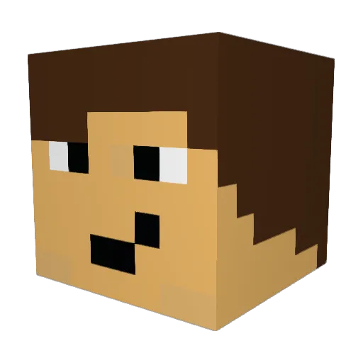 NicNac5307 Minecraft avatar head, 3D render