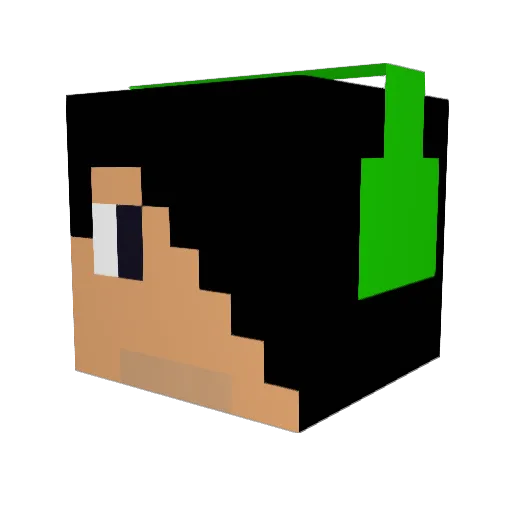 NicOfNoomers Minecraft avatar head, 3D render