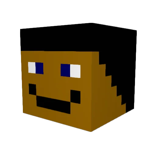 Nic_127 Minecraft avatar head, 3D render
