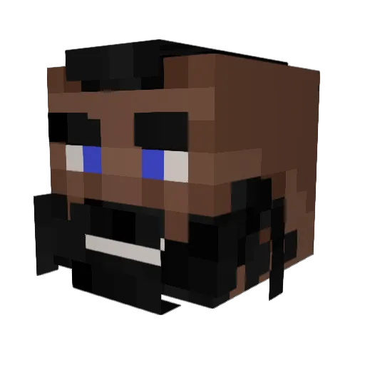 Nic_Cepkelis Minecraft avatar head, 3D render