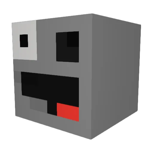 Nic_Dyson Minecraft avatar head, 3D render