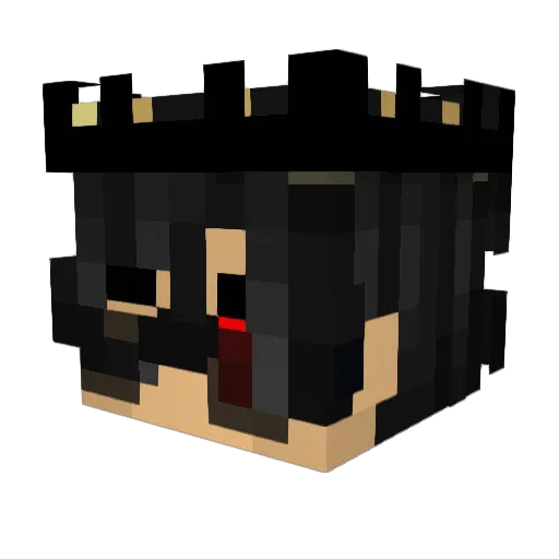 Nic_es Minecraft avatar head, 3D render
