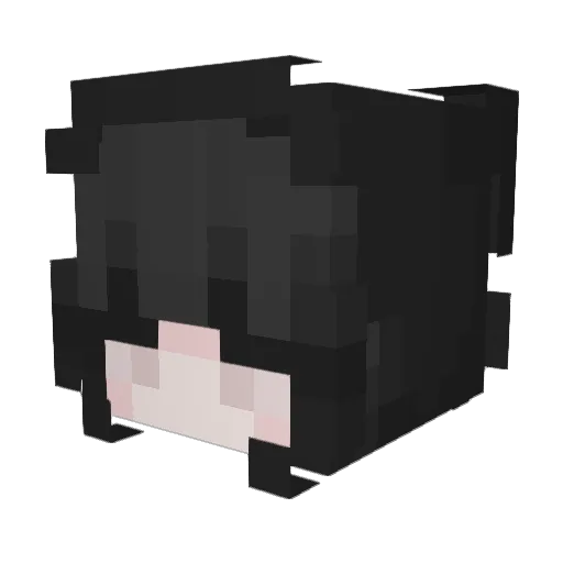 Nica Minecraft avatar head, 3D render