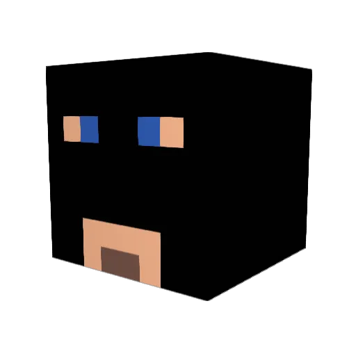 Nicam89 Minecraft avatar head, 3D render