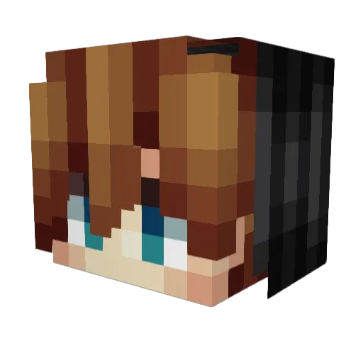 Nicasio_OME Minecraft avatar head, 3D render