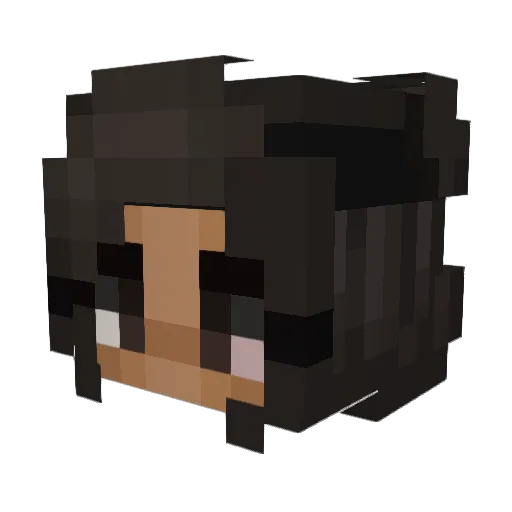 Nicasnif Minecraft avatar head, 3D render
