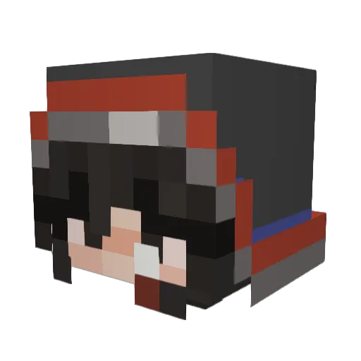 Nicastro_ Minecraft avatar head, 3D render