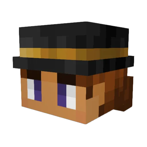 Nicc_ Minecraft avatar head, 3D render