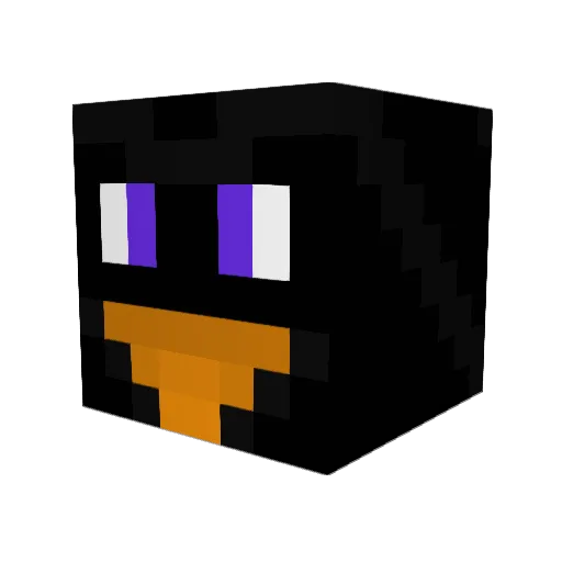 NiceAQ Minecraft avatar head, 3D render