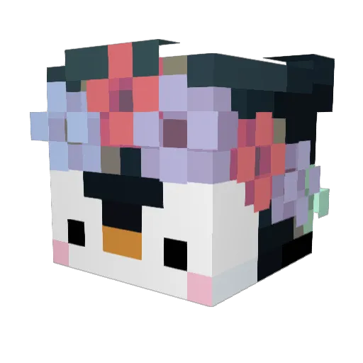 NiceAndQuiet Minecraft avatar head, 3D render