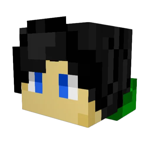 NiceContent Minecraft avatar head, 3D render
