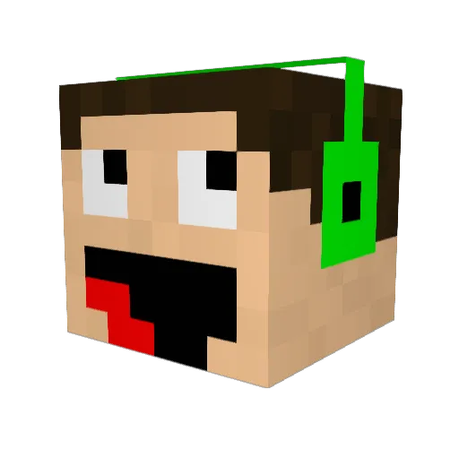 NiceForehead Minecraft avatar head, 3D render