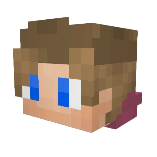 NiceGuyKubskii Minecraft avatar head, 3D render