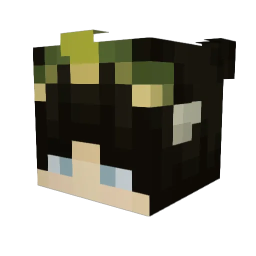 NiceRecover Minecraft avatar head, 3D render