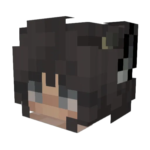 NiceSmile Minecraft avatar head, 3D render