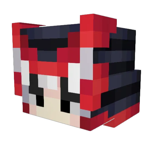 NiceSparky03 Minecraft avatar head, 3D render