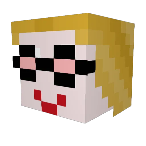 NiceSpooksNerd Minecraft avatar head, 3D render