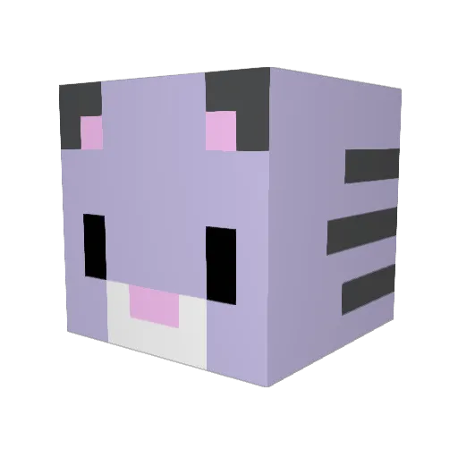 NiceYiff Minecraft avatar head, 3D render