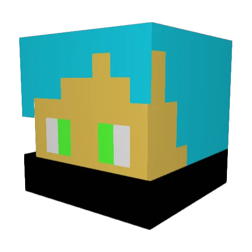NicedeathXD Minecraft avatar head, 3D render