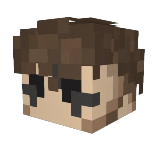 Niceguay Minecraft avatar head, 3D render