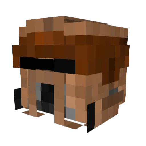 Niceowy Minecraft avatar head, 3D render