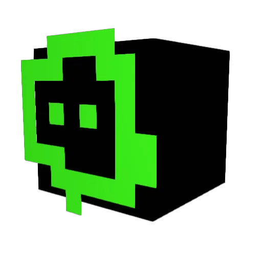 Nicerlodeon Minecraft avatar head, 3D render