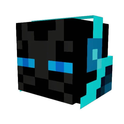 NichStar Minecraft avatar head, 3D render