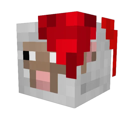 Nich_Dead_Sheep Minecraft avatar head, 3D render