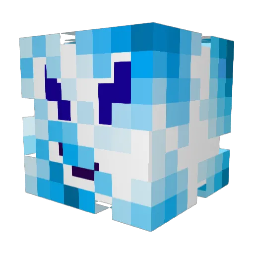 NichdieBohne Minecraft avatar head, 3D render