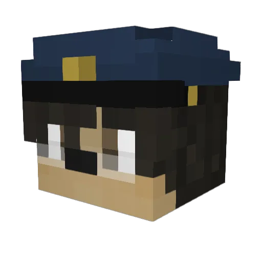 NicheGuy Minecraft avatar head, 3D render