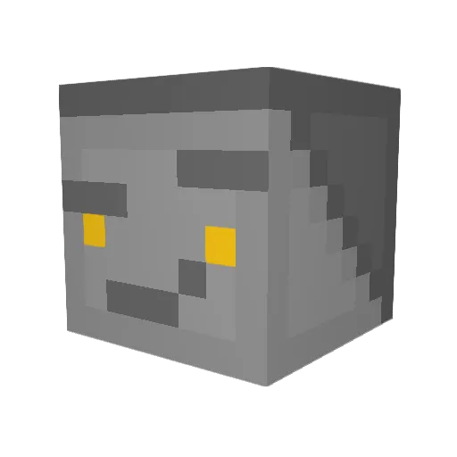 Niche_Machines Minecraft avatar head, 3D render