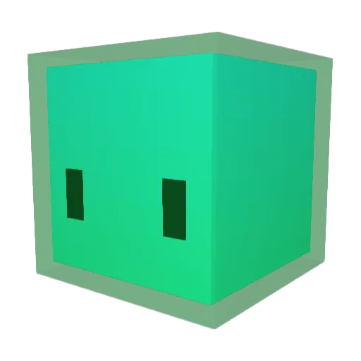 Nichiwa Minecraft avatar head, 3D render