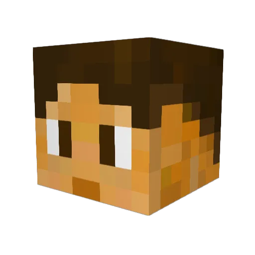 NichoDan Minecraft avatar head, 3D render