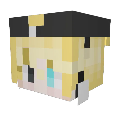 Nicholai14 Minecraft avatar head, 3D render
