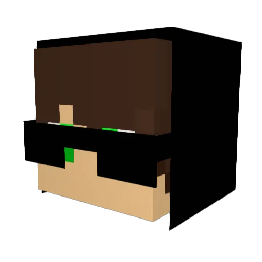NicholasJacoby1 Minecraft avatar head, 3D render
