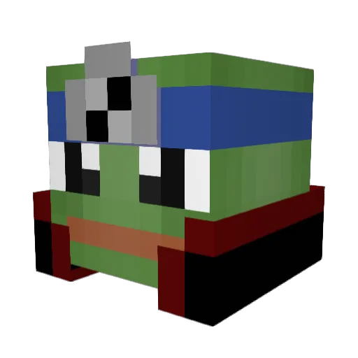 NicholasLFG Minecraft avatar head, 3D render