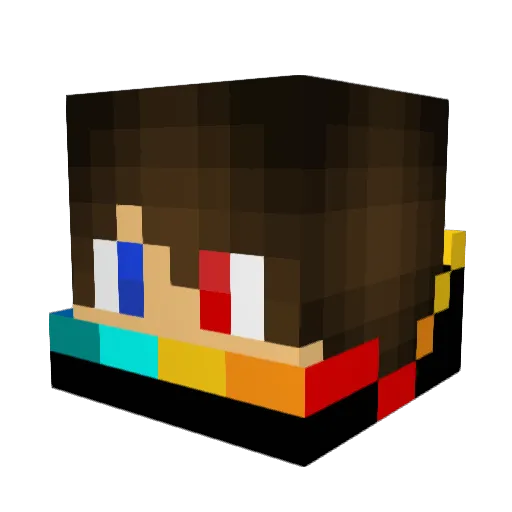 NicholasRob0129 Minecraft avatar head, 3D render